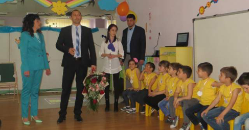 Децата от ДГ „Бреза“ в Пловдив участваха в иновативен урок с интерактивен под